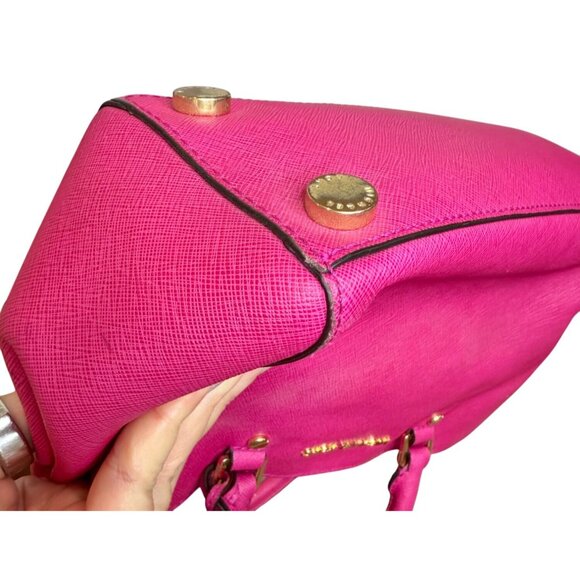Michael Kors Sutton Medium Satchel in Rasberry Pink - Picture 11 of 16